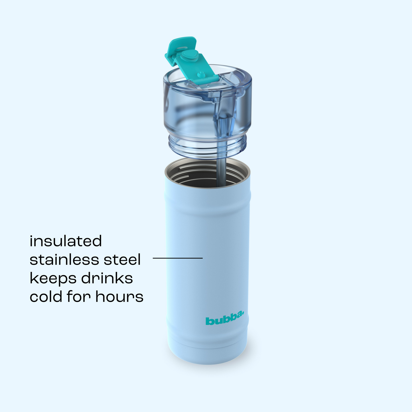 bubba 18 oz DualSip Insulated Stainless Steel Water Bottle - Daydreamin - US 9514