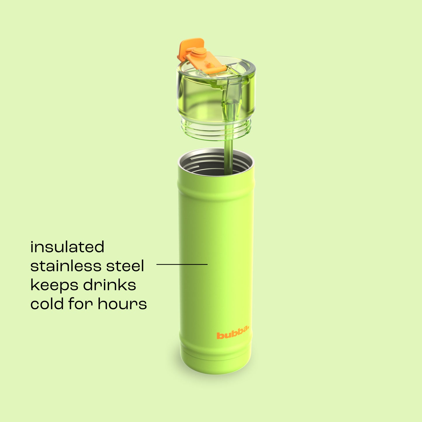 bubba 24 oz DualSip Insulated Stainless Steel Water Bottle - Glow Up - US 7726