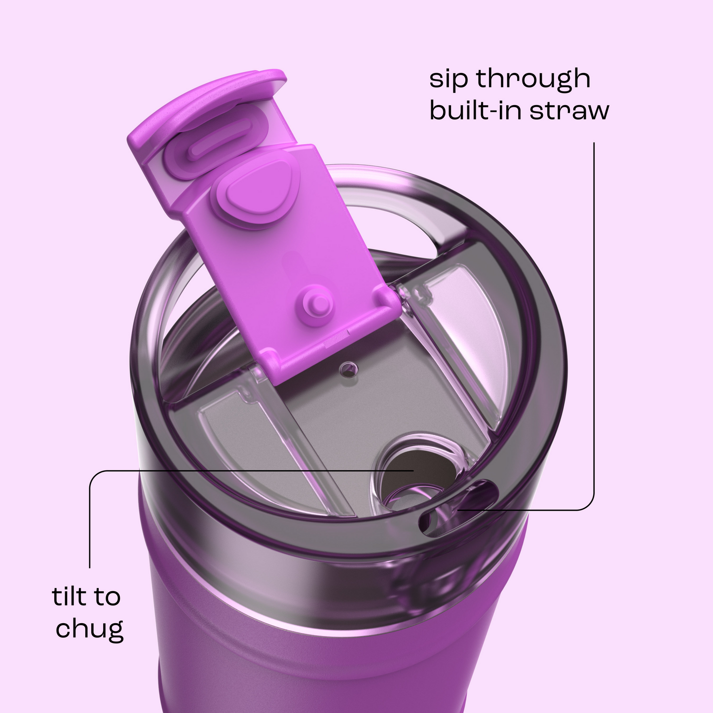 bubba 18 oz DualSip Insulated Stainless Steel Water Bottle - Mood Booster - US 9869