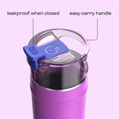 bubba 18 oz DualSip Insulated Stainless Steel Water Bottle - Mood Booster - US 9869