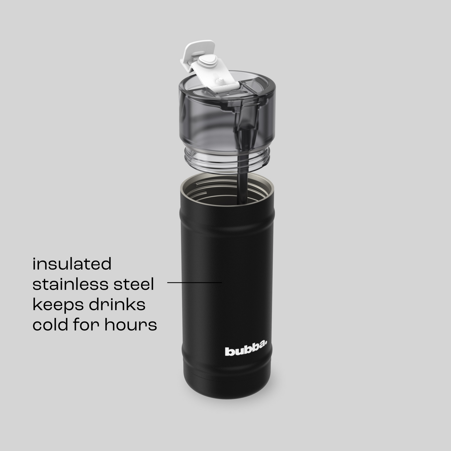 bubba 18 oz DualSip Insulated Stainless Steel Water Bottle -  Office Siren - US 6987