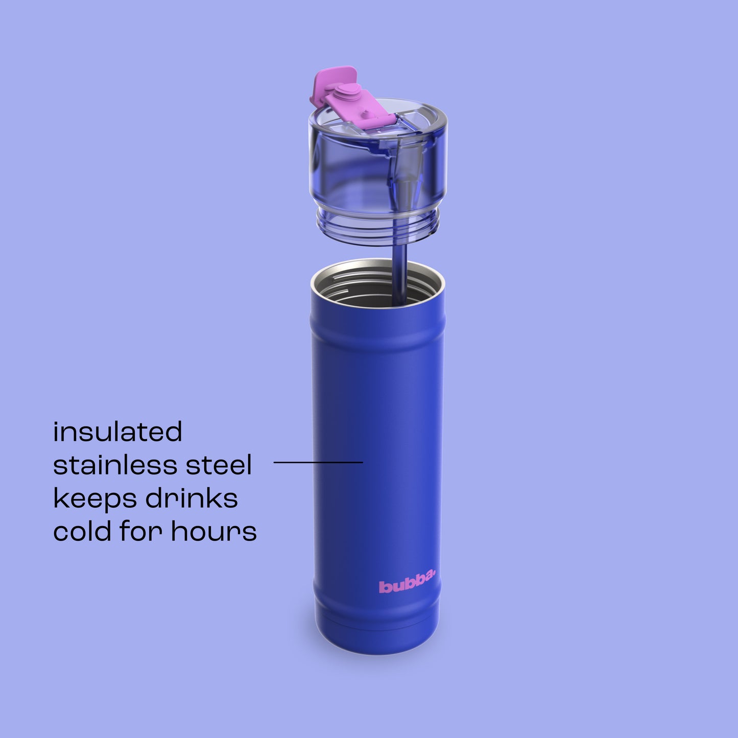 bubba 24 oz DualSip Insulated Stainless Steel Water Bottle - Ocean Energy - US 4087