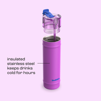bubba 24 oz DualSip Insulated Stainless Steel Water Bottle - Mood Booster - US 9737