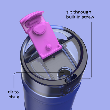bubba 18 oz DualSip Insulated Stainless Steel Water Bottle - Ocean Energy - US 2248