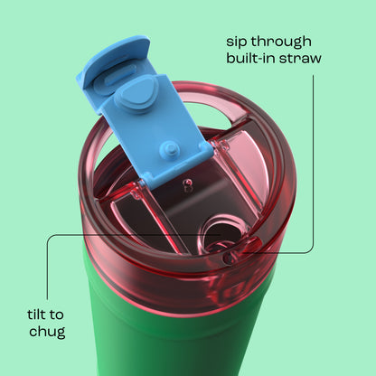 bubba 24 oz DualSip Insulated Stainless Steel Water Bottle - Fresh Serve - US 3455