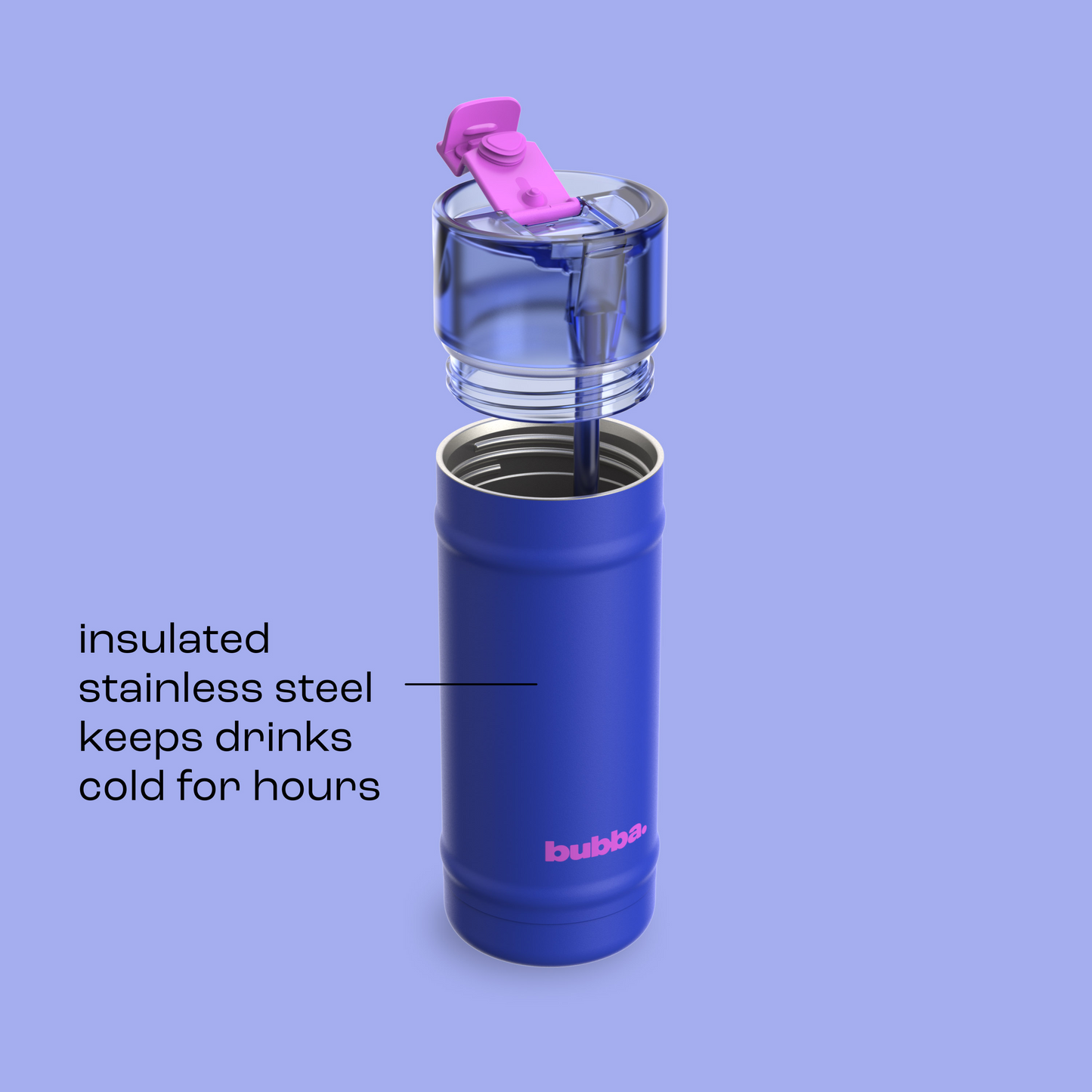 bubba 18 oz DualSip Insulated Stainless Steel Water Bottle - Ocean Energy - US 2248