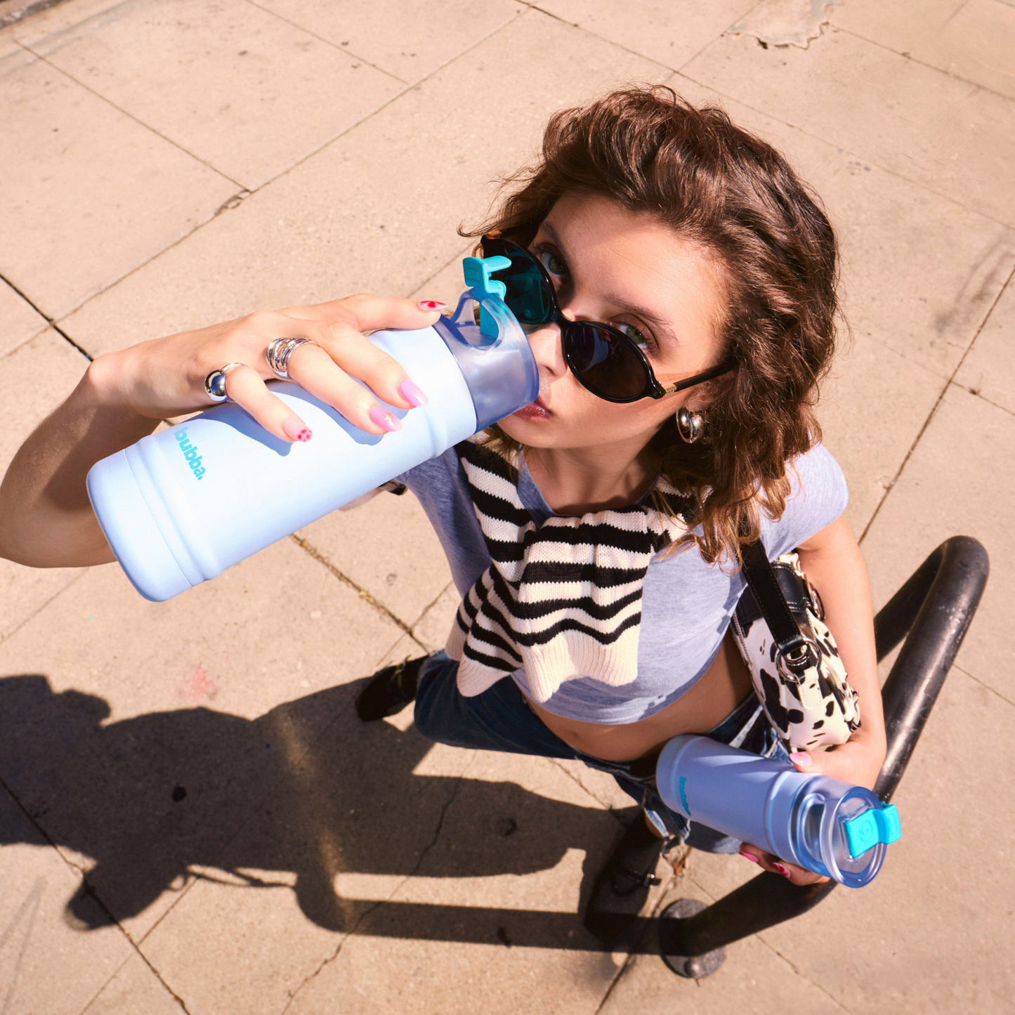 bubba 24 oz DualSip Insulated Stainless Steel Water Bottle - Ocean Energy - US 4087