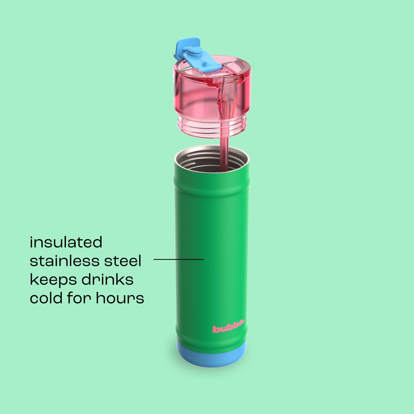 bubba 24 oz DualSip Insulated Stainless Steel Water Bottle - Fresh Serve - US 3455